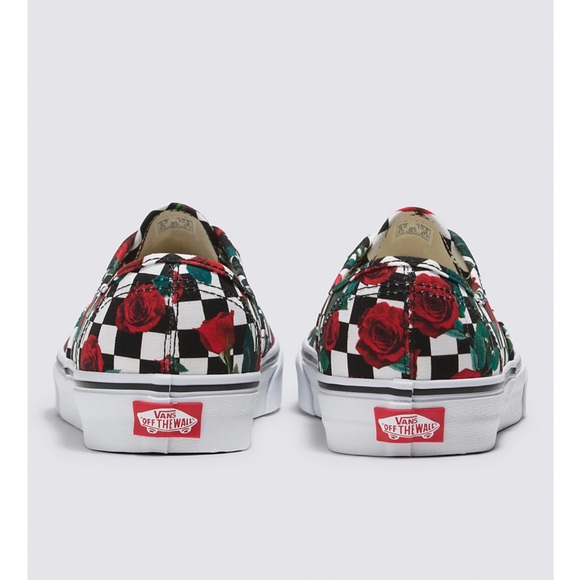 Vans- Customs Checkerboard Roses Authentic - Picture 4 of 7